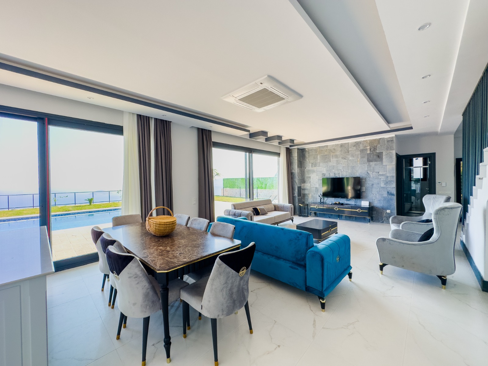 Kalkan Villa Mercan 5+1 Jakuzili Saunalı
