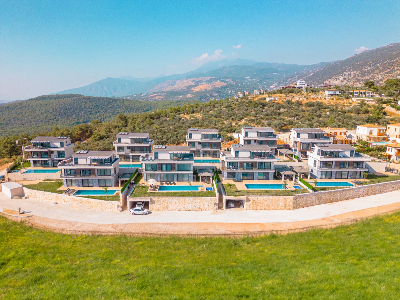 Kalkan Villa Zümrüt 5+1 Çocuk Havuzlu Saunalı
